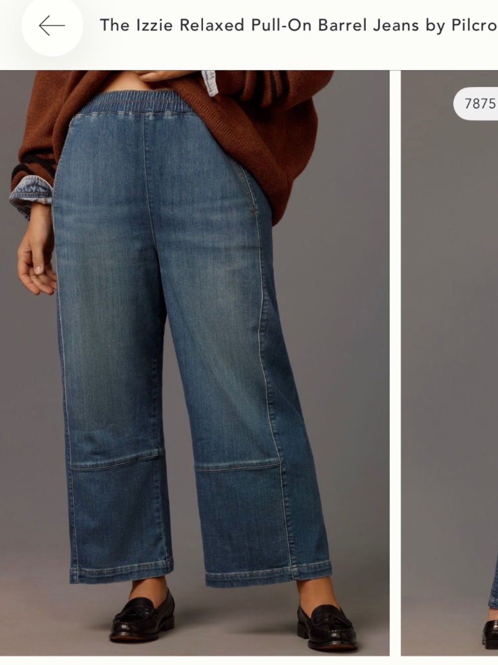 Anthropologie Pilcro The Izzie pull on barrel jeans